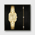 Gracieuse Mini cadeauset CG15501 – goudkleurig horloge & zirkonia armband