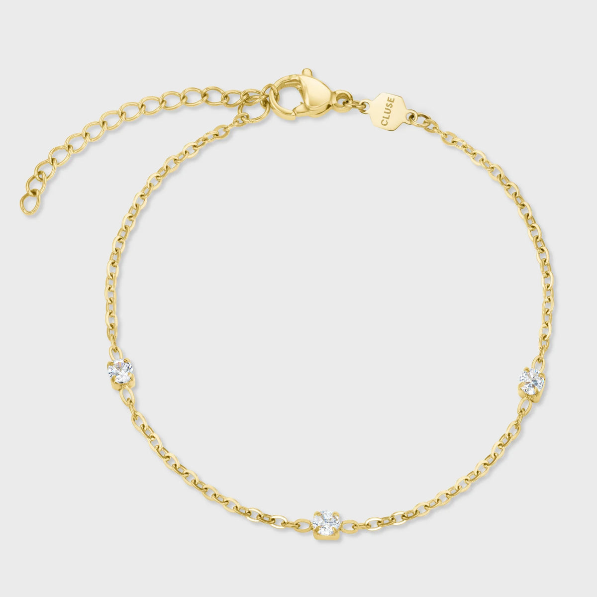 Gracieuse Mini cadeauset CG15501 – goudkleurig horloge & zirkonia armband