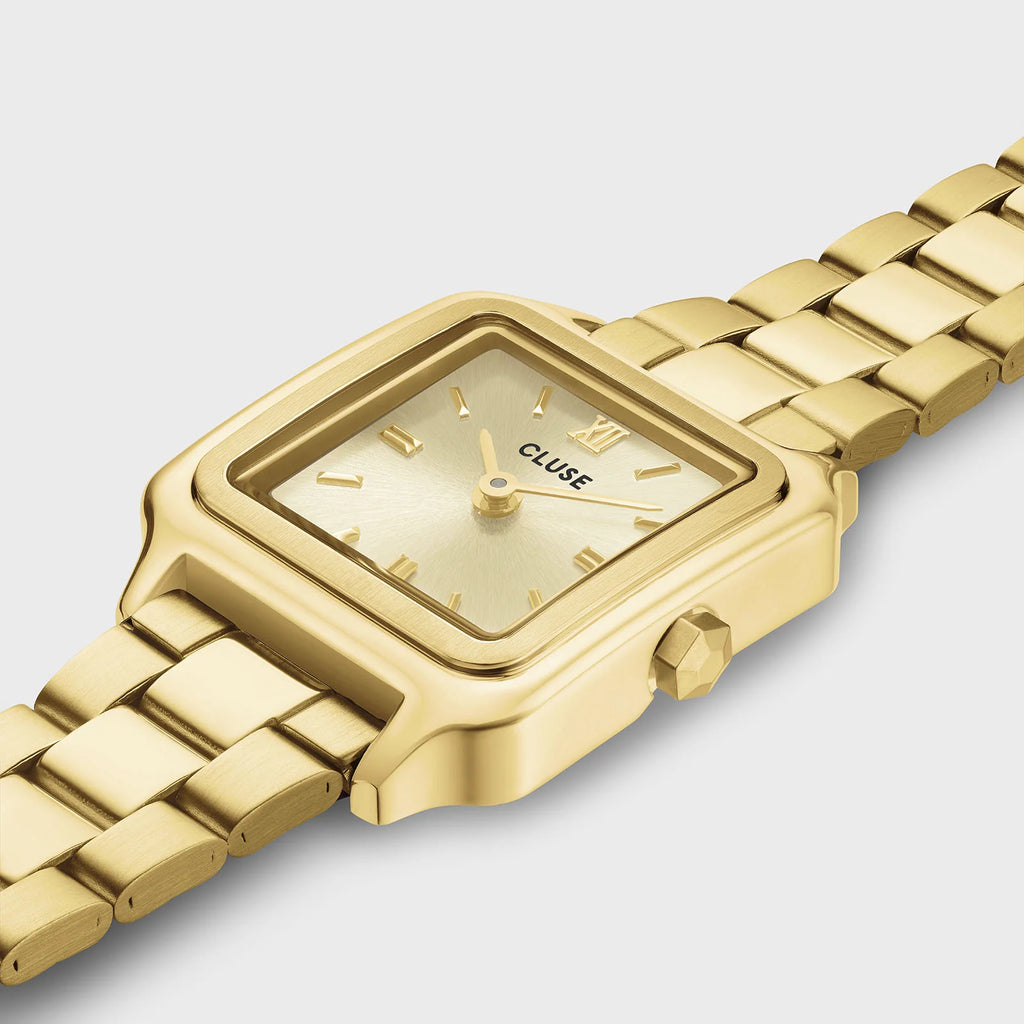 Gracieuse Mini cadeauset CG15501 – goudkleurig horloge & zirkonia armband