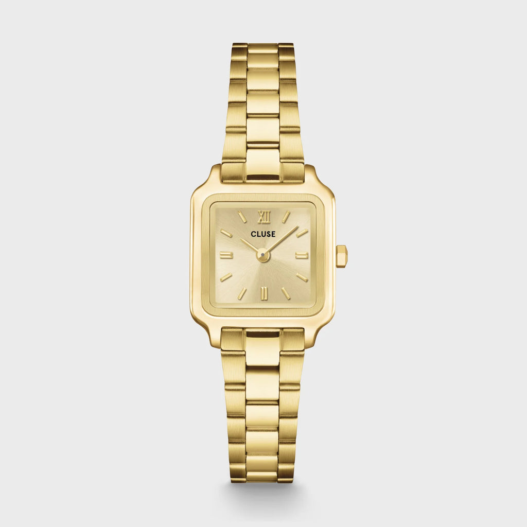 Gracieuse Mini cadeauset CG15501 – goudkleurig horloge & zirkonia armband