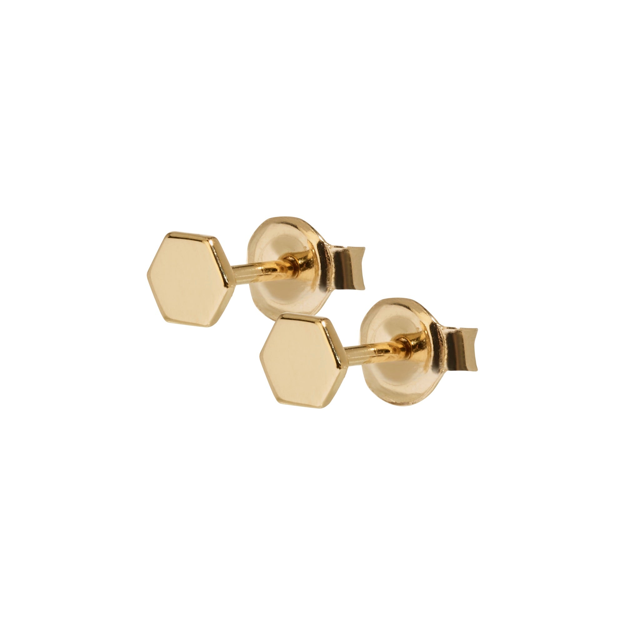 CLUSE Essentielle Goudkleurige Hexagon Oorknopjes CLJ51006