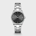 CLUSE Féroce Petite Zilverkleurig Horloge met Donkergrijze Wijzerplaat CW11202