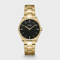 CLUSE Féroce Petite Goudkleurig Horloge met Zwarte Wijzerplaat CW11208