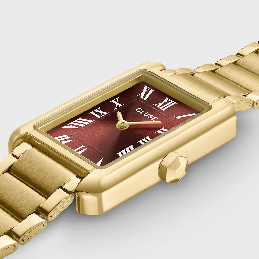 CLUSE Belisenna CW15010 – goudkleurig horloge met mocha wijzerplaat