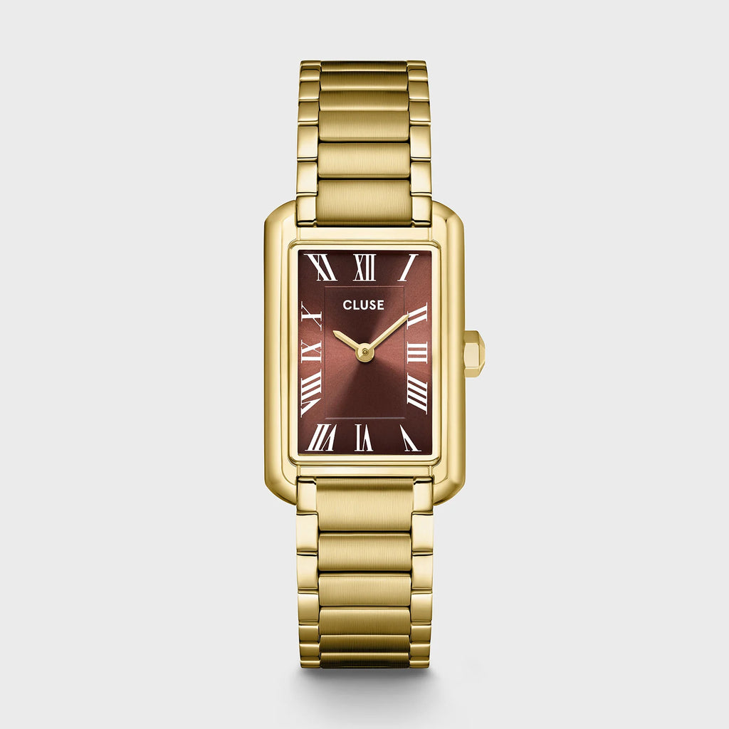 CLUSE Belisenna CW15010 – goudkleurig horloge met mocha wijzerplaat