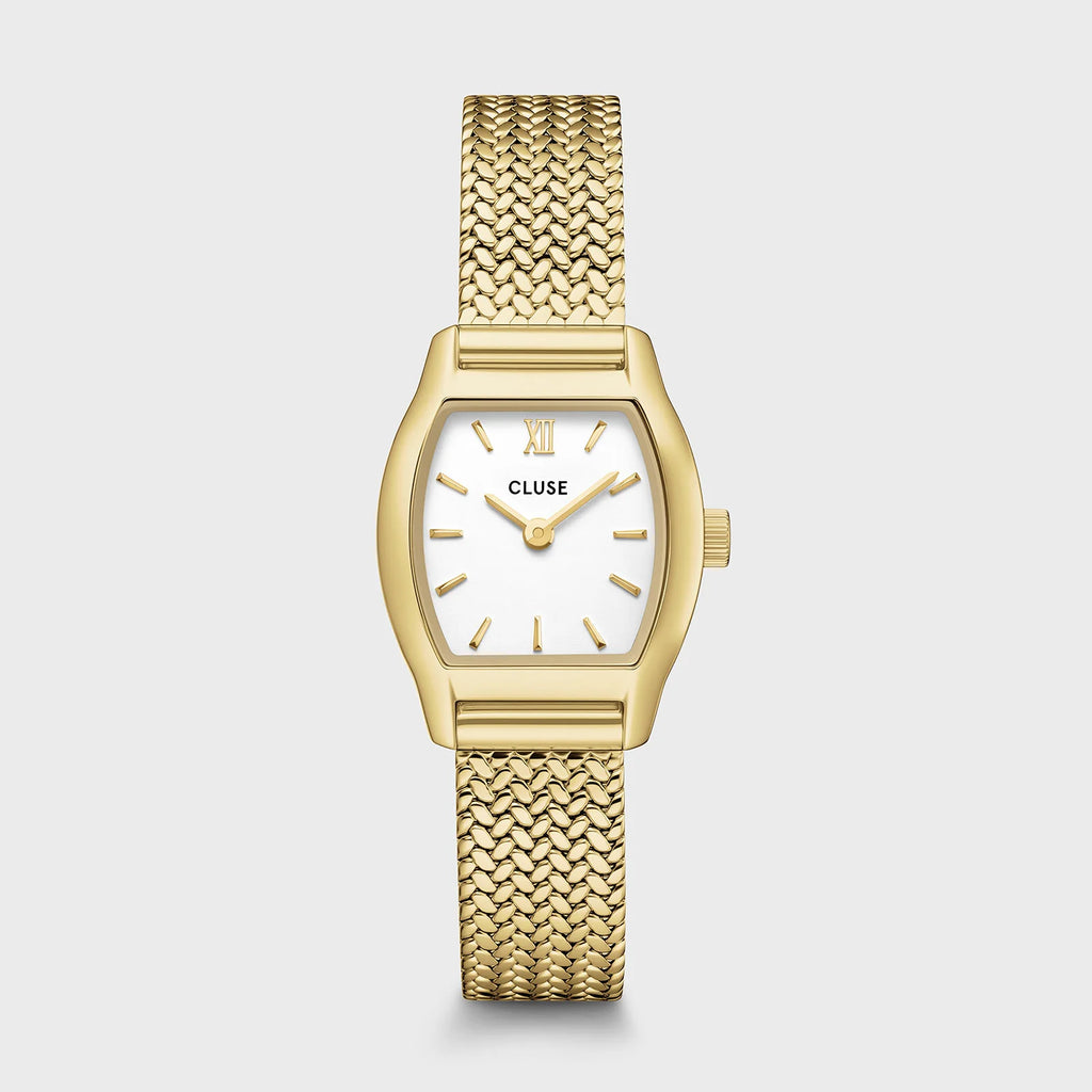 Tonnette Mini CW16501 – goudkleurig horloge met witte wijzerplaat