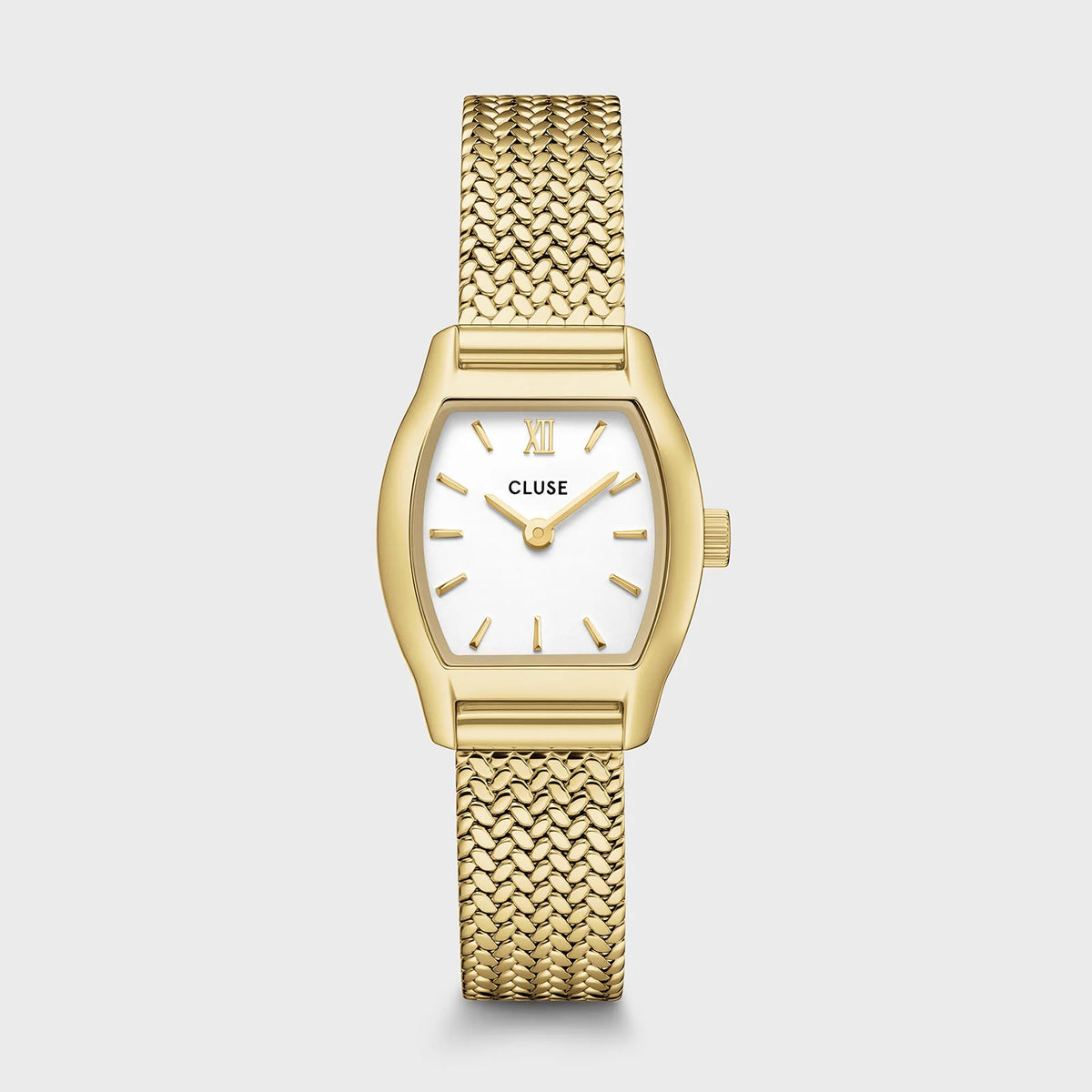 Tonnette Mini CW16501 – goudkleurig horloge met witte wijzerplaat