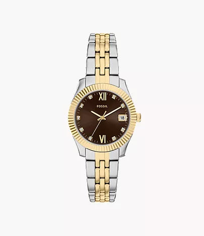 Fossil Scarlette bicolor dameshorloge 32 mm ES5539