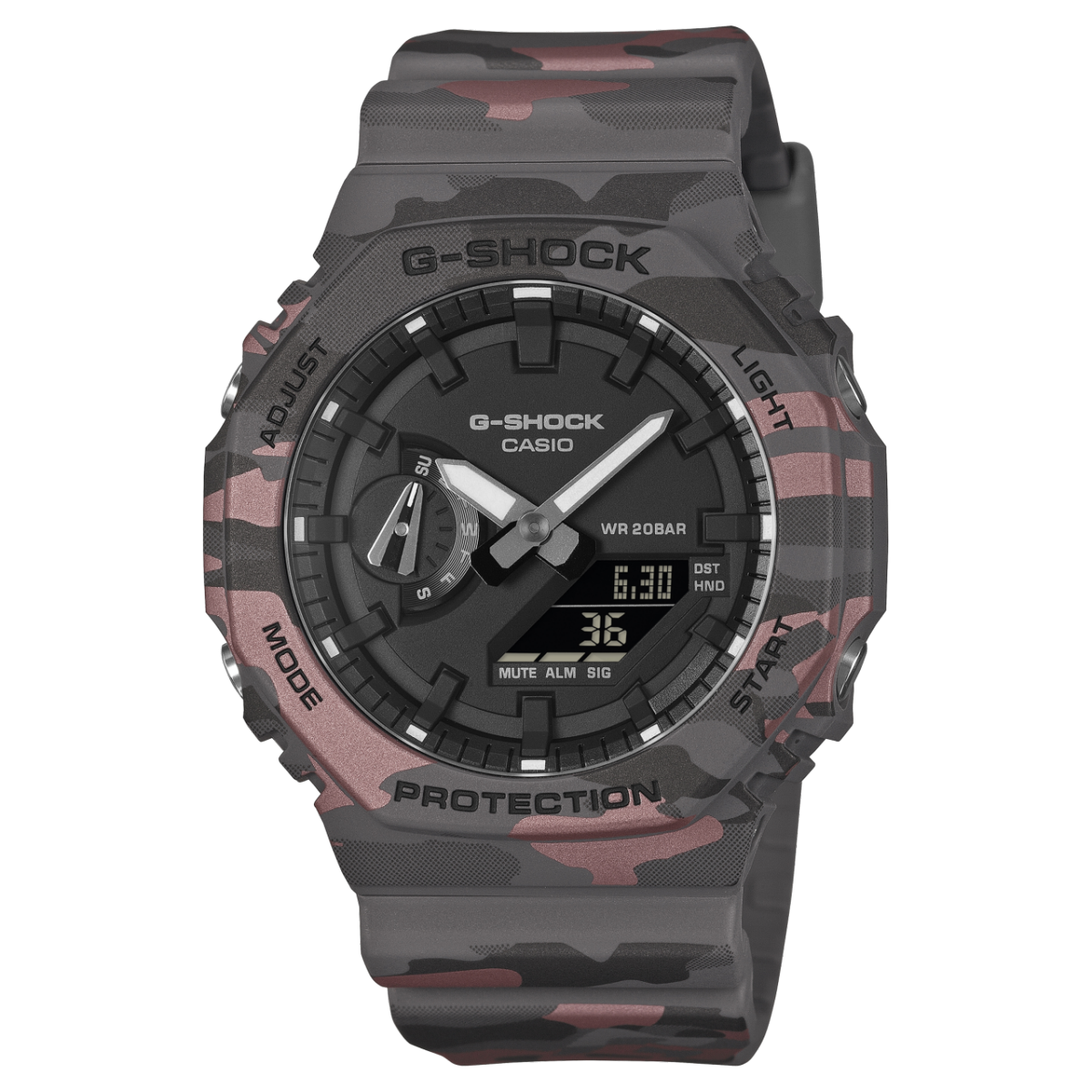 G-SHOCK GA-2100CM Camouflage Horloge Grijs GA-2100CM-8AER