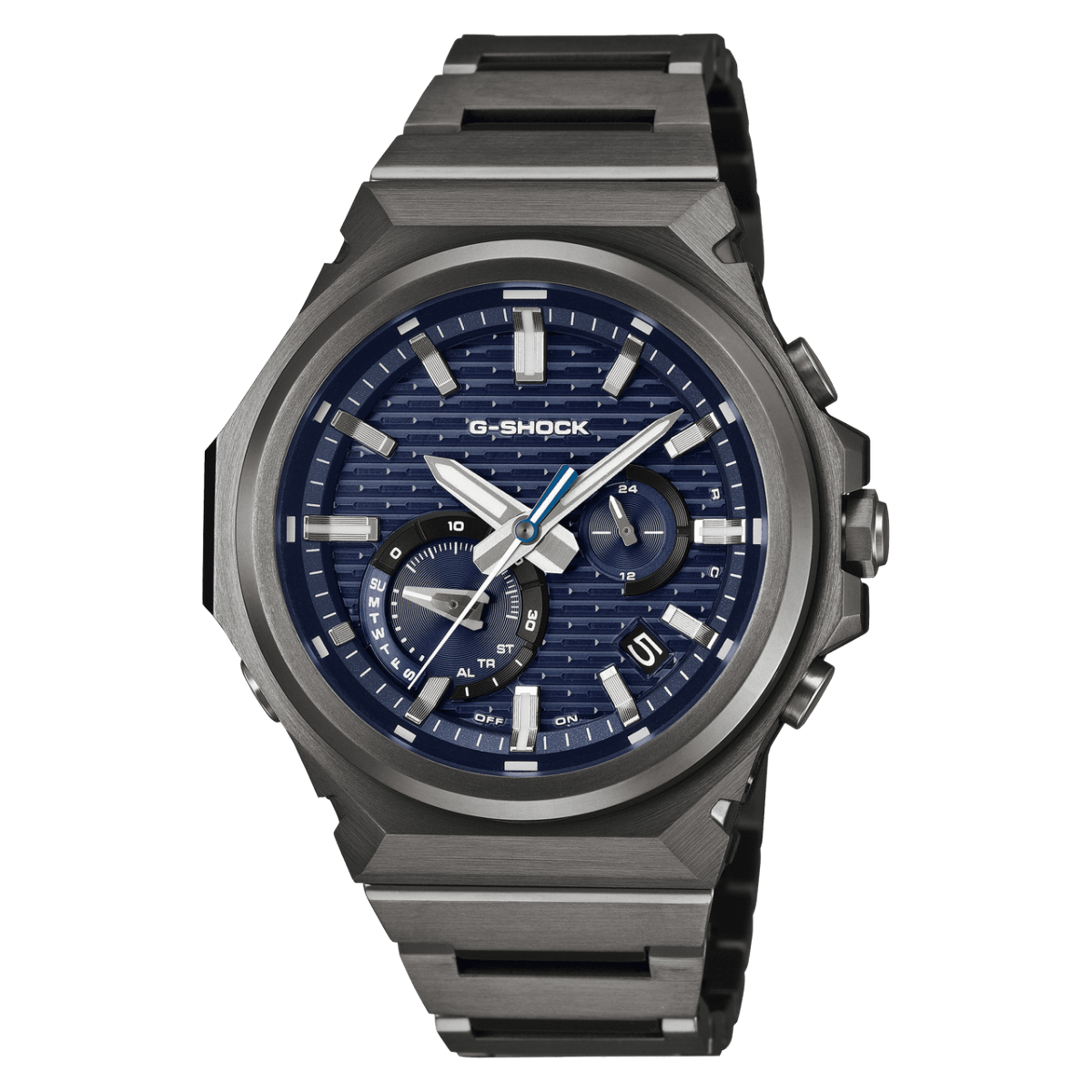 G-SHOCK G-STEEL Antraciet Horloge met Blauwe Wijzerplaat GST-B1000BD-2AER
