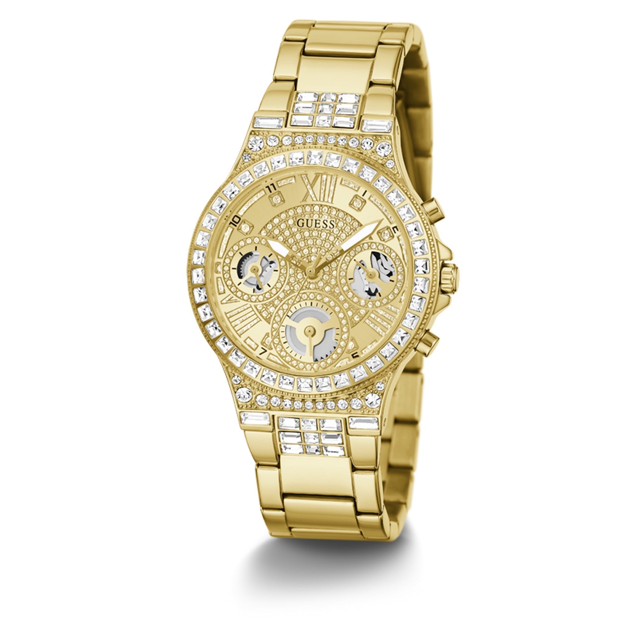 GUESS Moonlight Goudkleurig Dames Horloge GW0320L2 lifestyle F