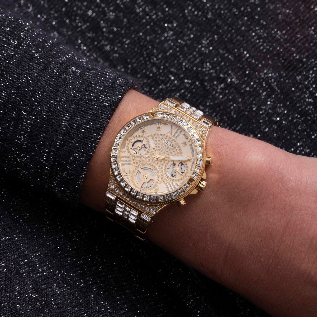 GUESS Moonlight Goudkleurig Dames Horloge GW0320L2 lifestyle N