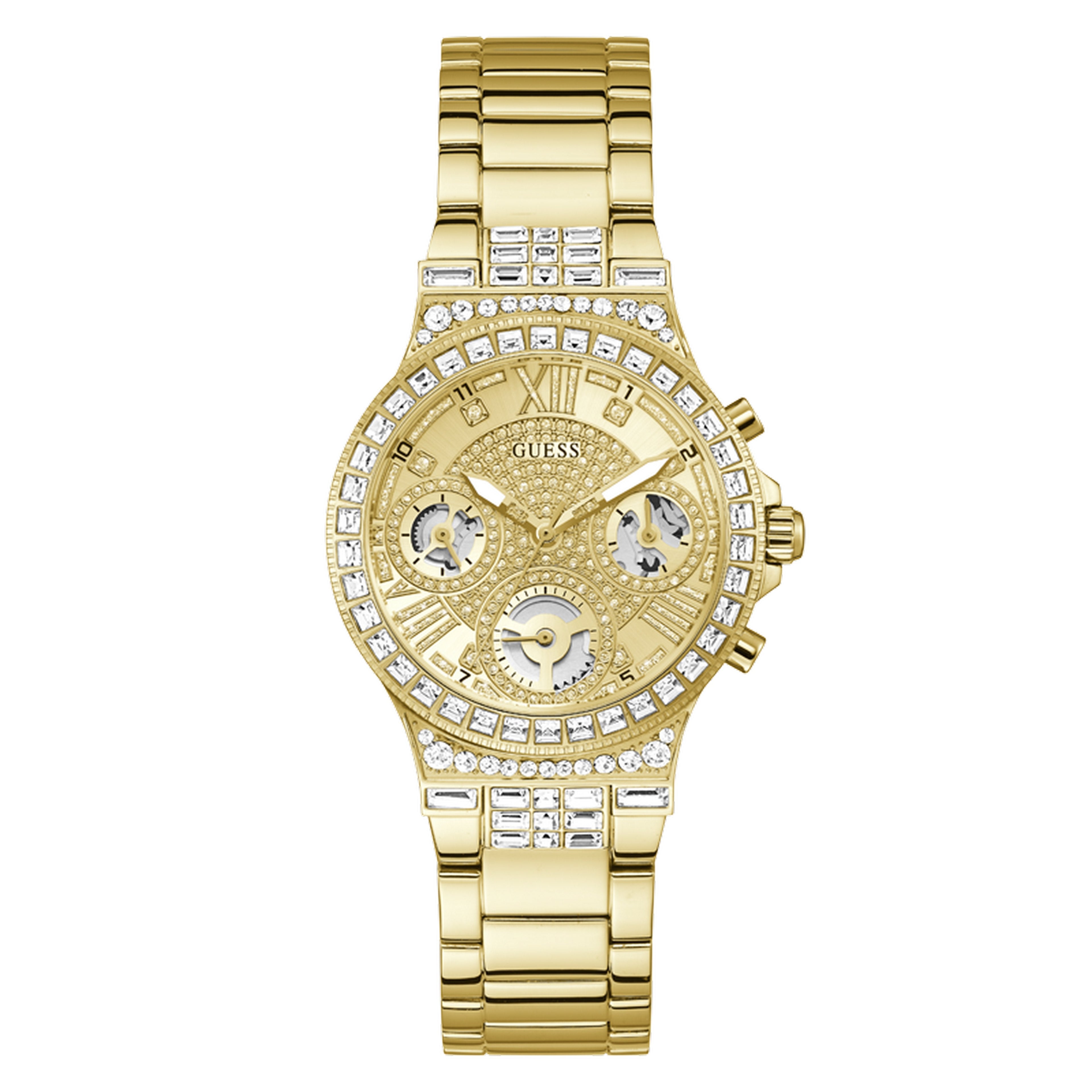 GUESS Moonlight Goudkleurig Dames Horloge GW0320L2