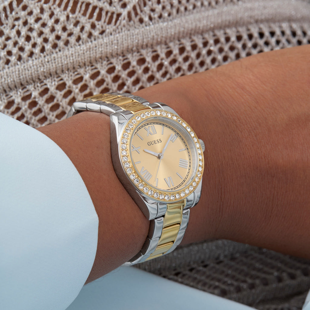 GUESS Mini Luna Goudkleurig Dames Horloge GW0841L2 lifestyle N