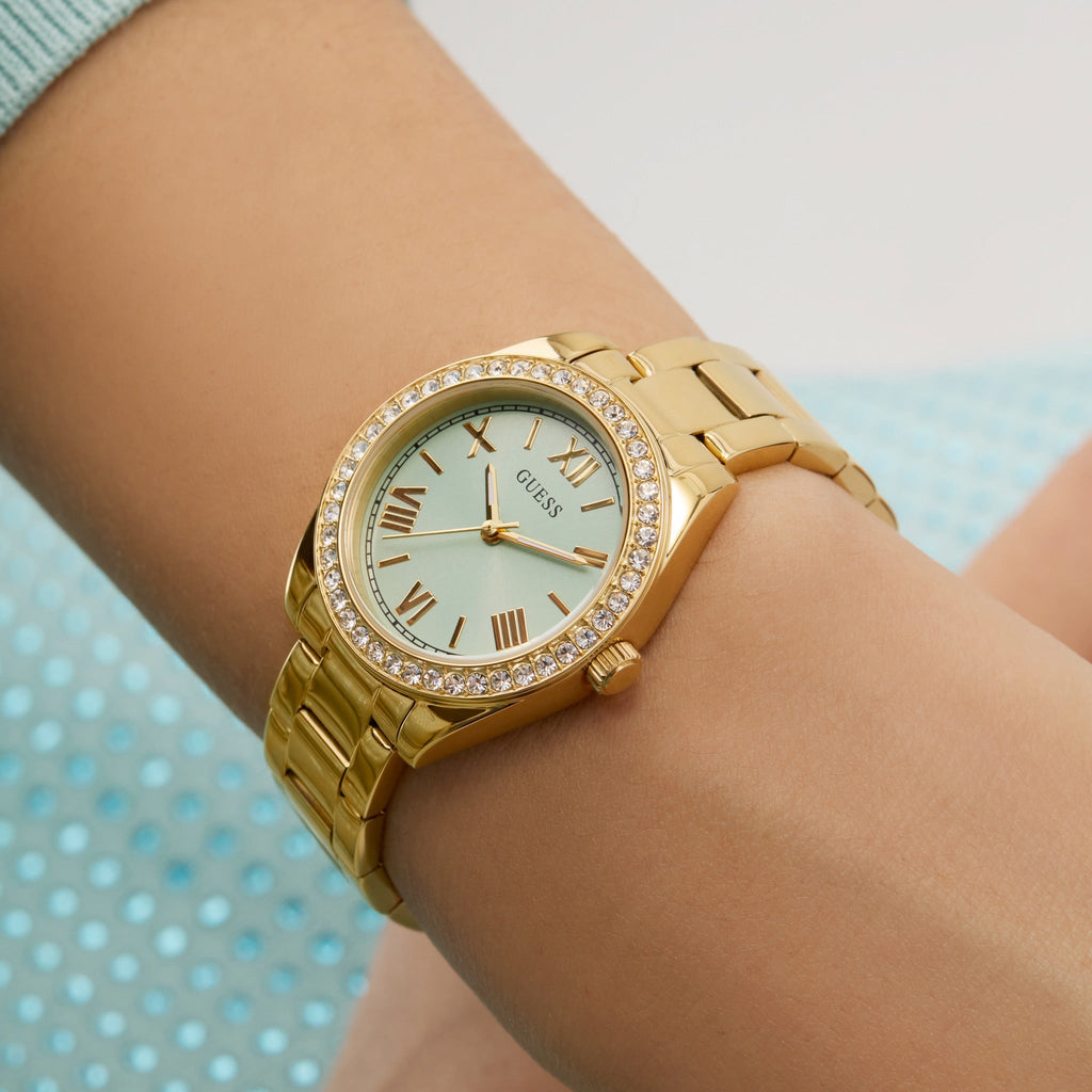 GUESS Mini Luna Goudkleurig Dames Horloge GW0841L5 lifestyle O
