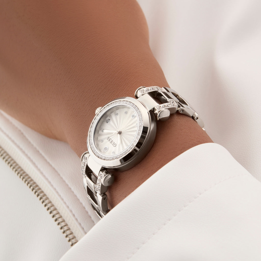 GUESS Ginger Zilverkleurig Dames Horloge GW0869L3 lifestyle O