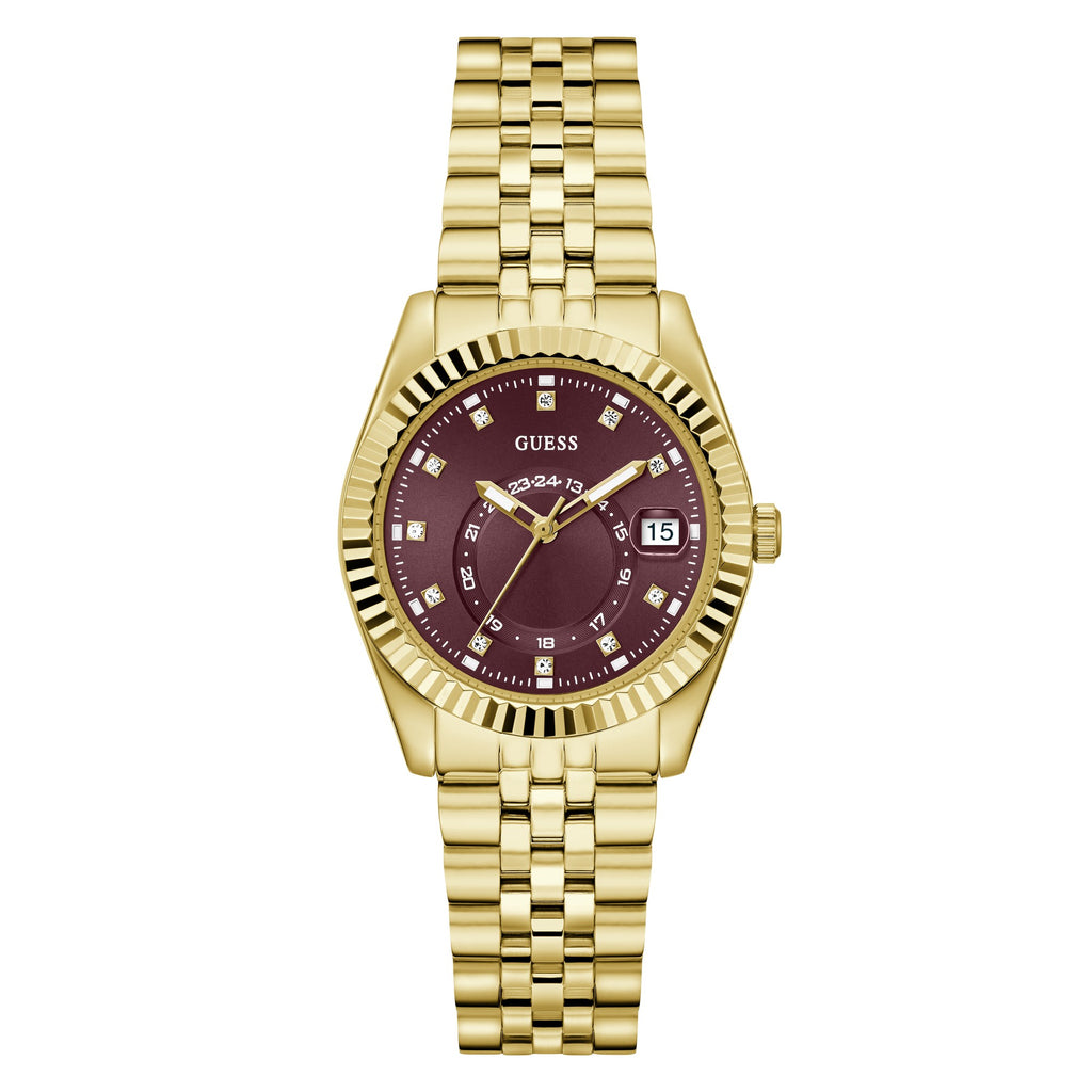 GUESS Jada goudkleurig dameshorloge GW0936L2 voorzijde