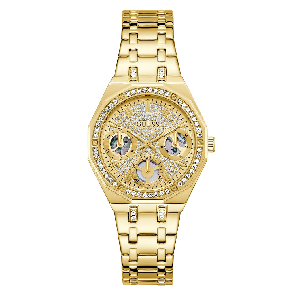 GUESS Quinn Goudkleurig Dames Horloge GW0988L2