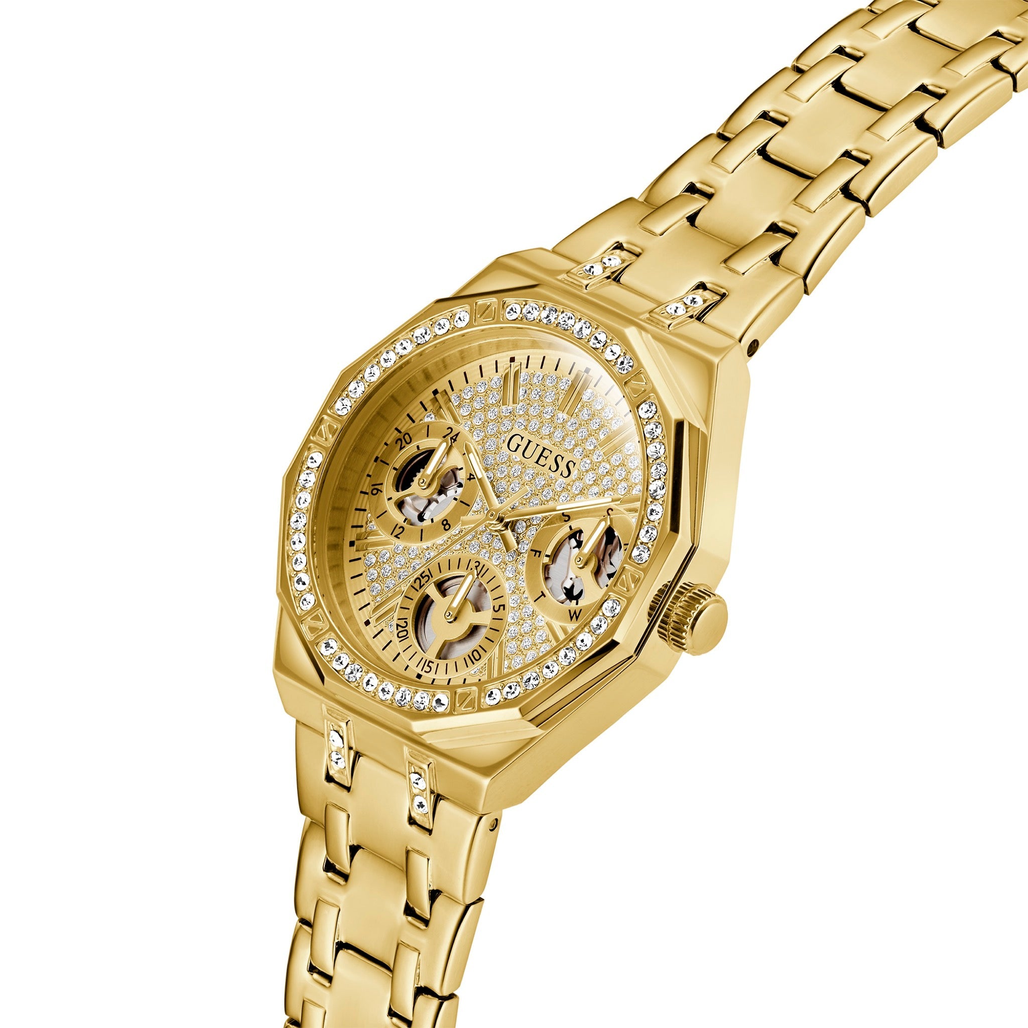 GUESS Quinn Goudkleurig Dames Horloge GW0988L2 lifestyle P