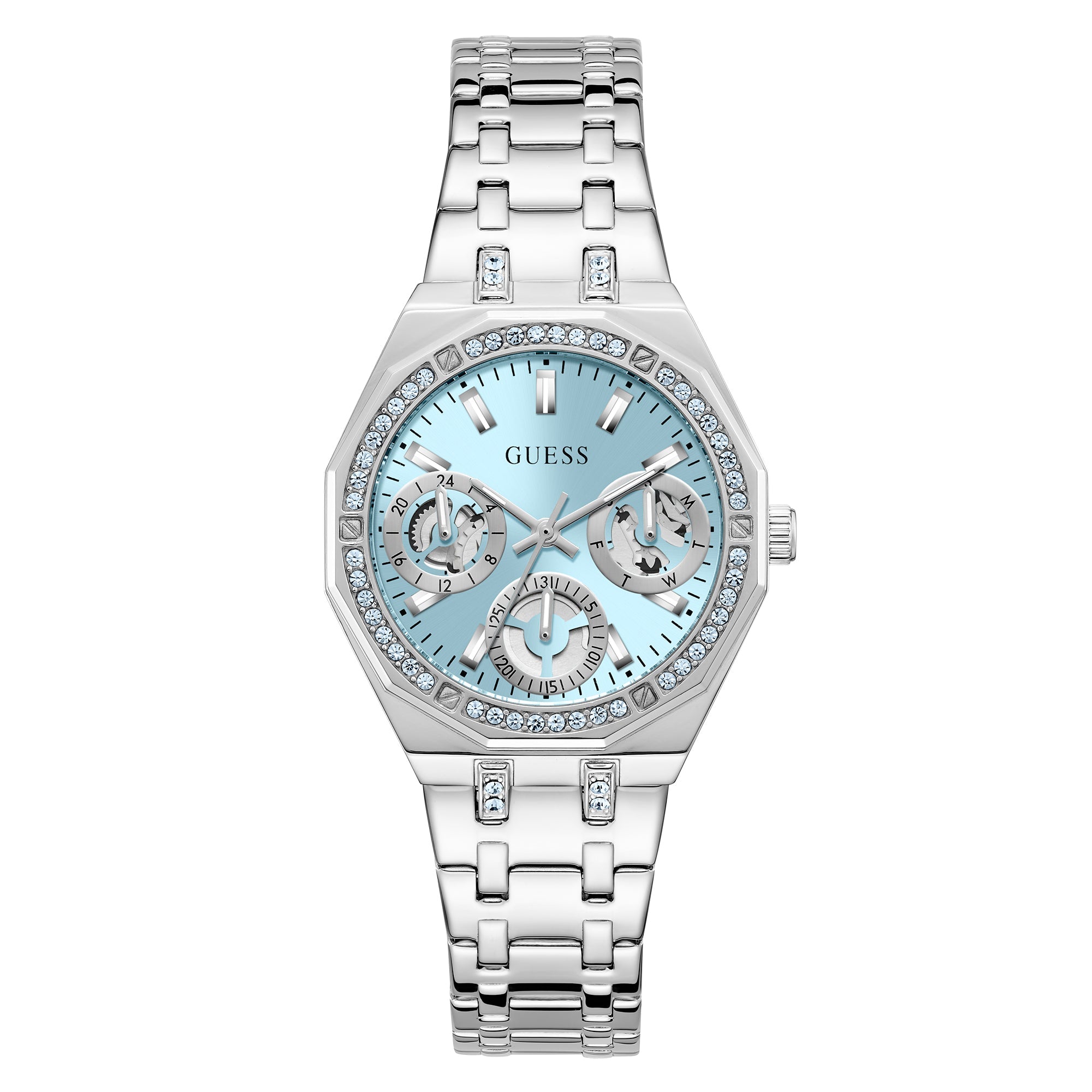 GUESS Quinn Zilverkleurig Dames Horloge GW1009L1