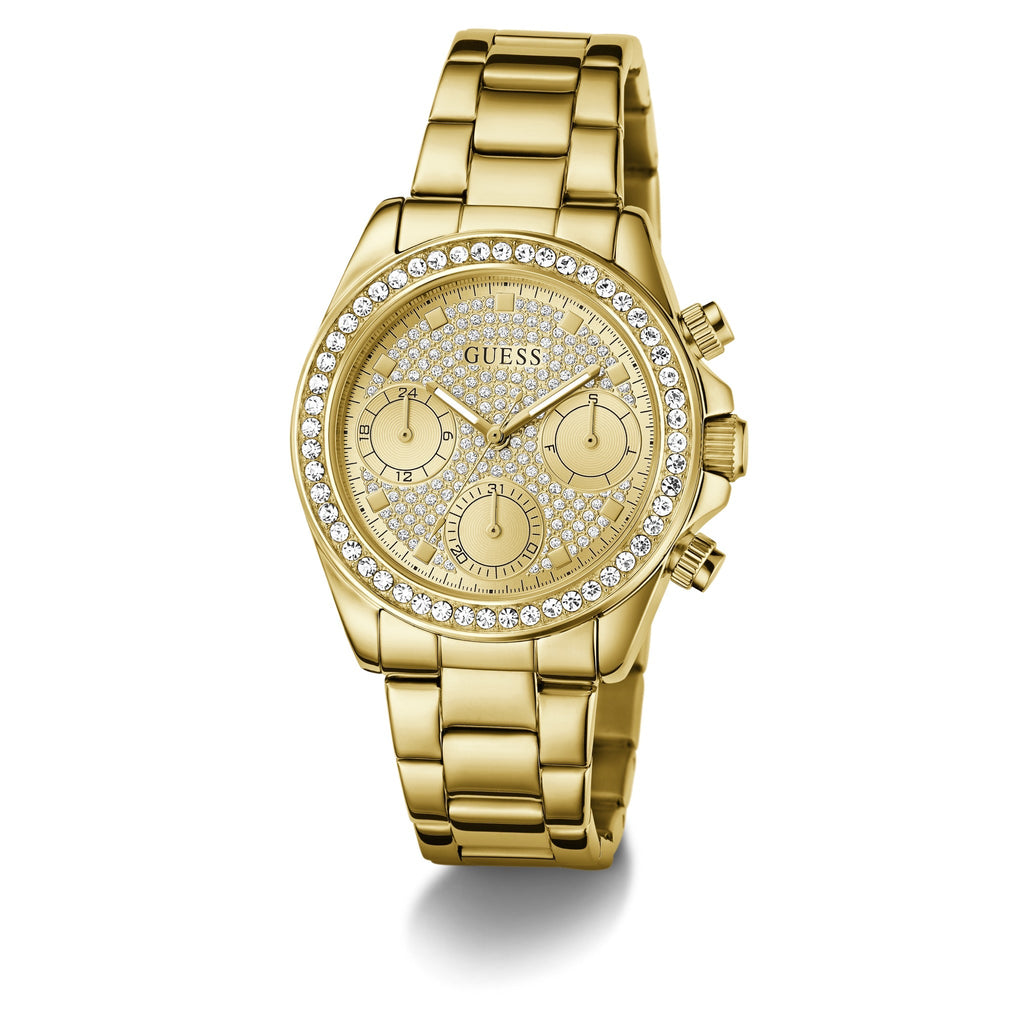 GUESS Victoria Goudkleurig Dames Horloge GW1037L2 lifestyle foto Q