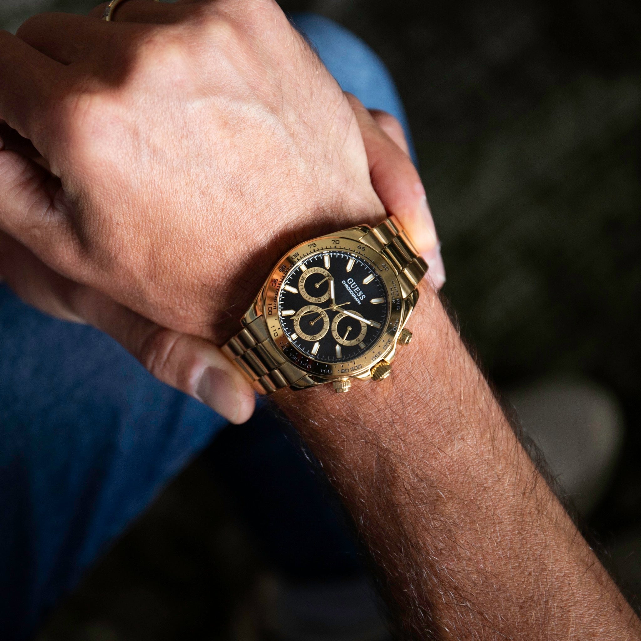 GUESS Arthur Goudkleurig Heren Horloge GW1058G2 lifestyle N