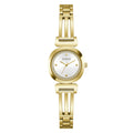 GUESS Bejeweled goudkleurig dameshorloge GW1083L2 voorzijde
