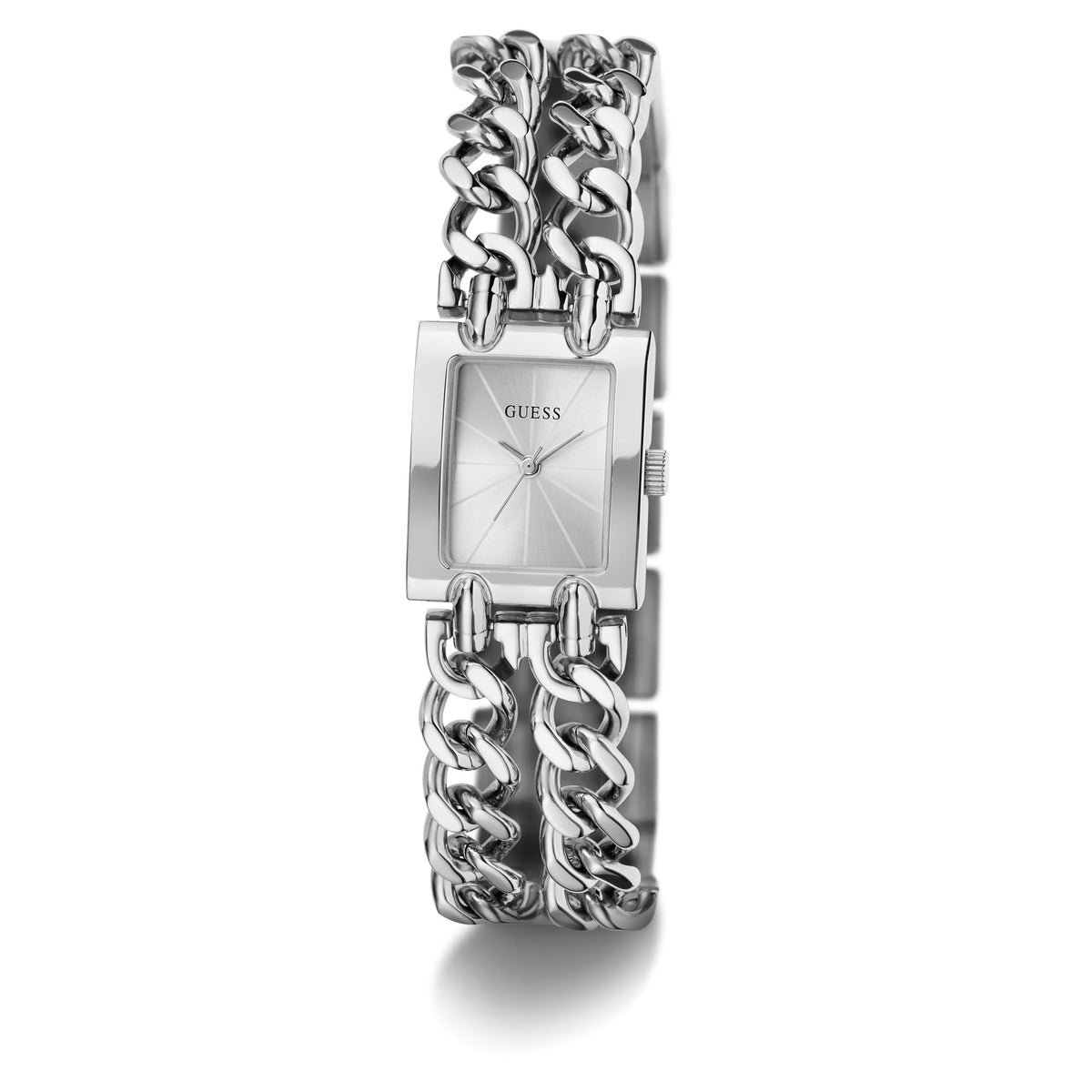 GUESS Micro Mod zilverkleurig dameshorloge GW1112L1 schuin aanzicht