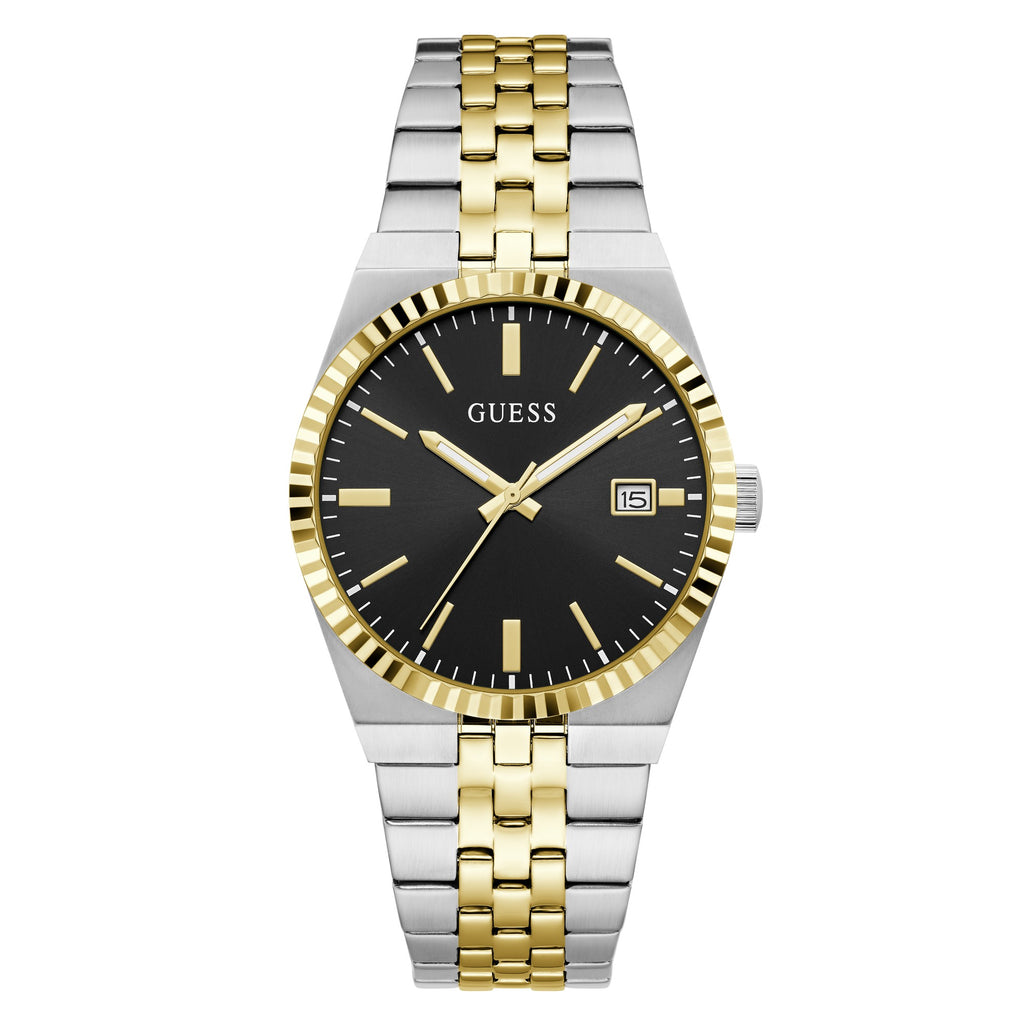 GUESS Vincent bicolor herenhorloge GW1153G7 voorzijde