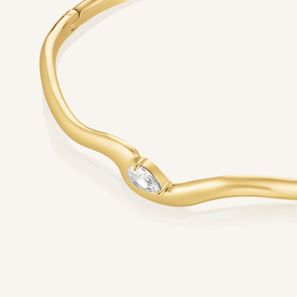 Rosefield Marquise Wave goudkleurige armband JBMWG-J1303 detail