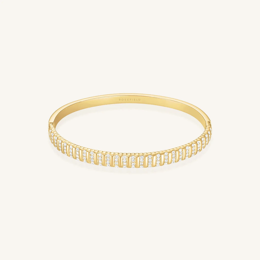 Striped Pave Bangle JBSBG-J1287