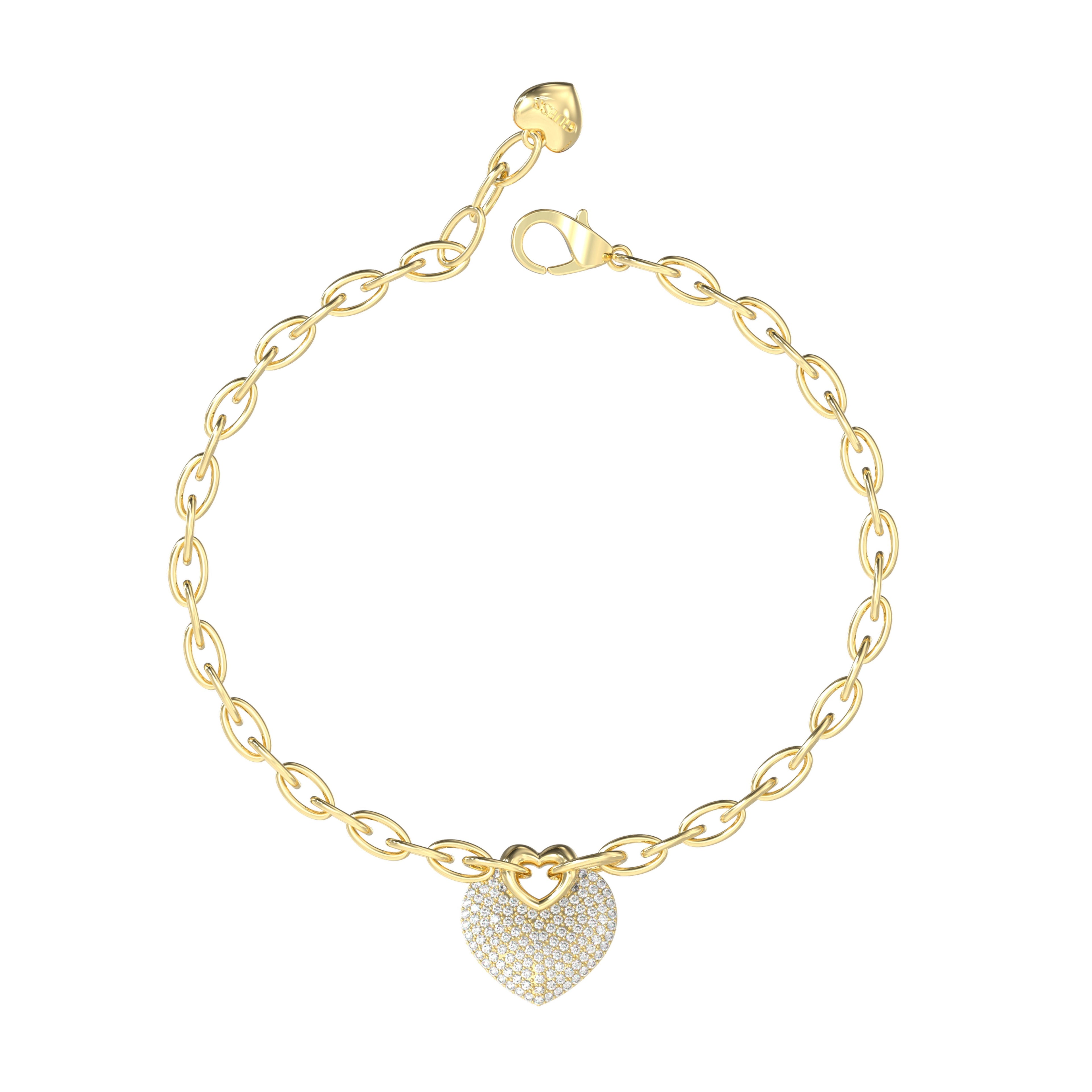 GUESS Zilverkleurige Armband JUBB05214JWYGS