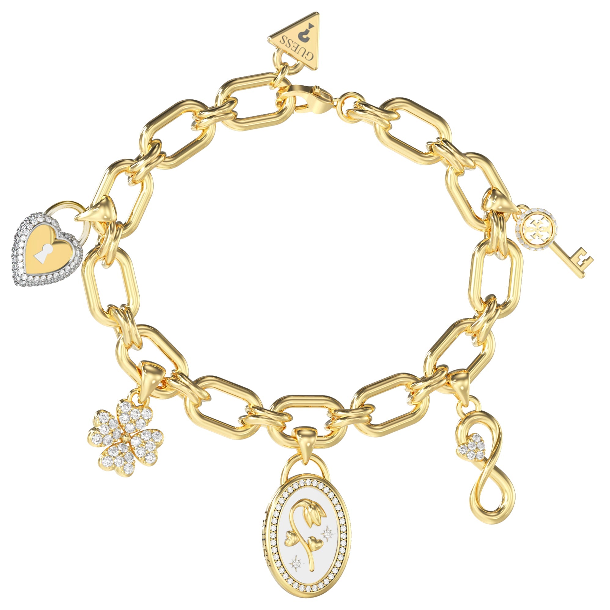 GUESS Zilverkleurige Armband JUBB06042JWYGS