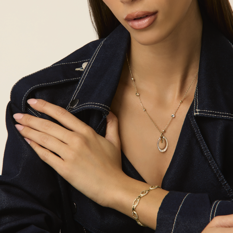 GUESS goudkleurige armband JUBB06341JWYGS sfeerbeeld 1