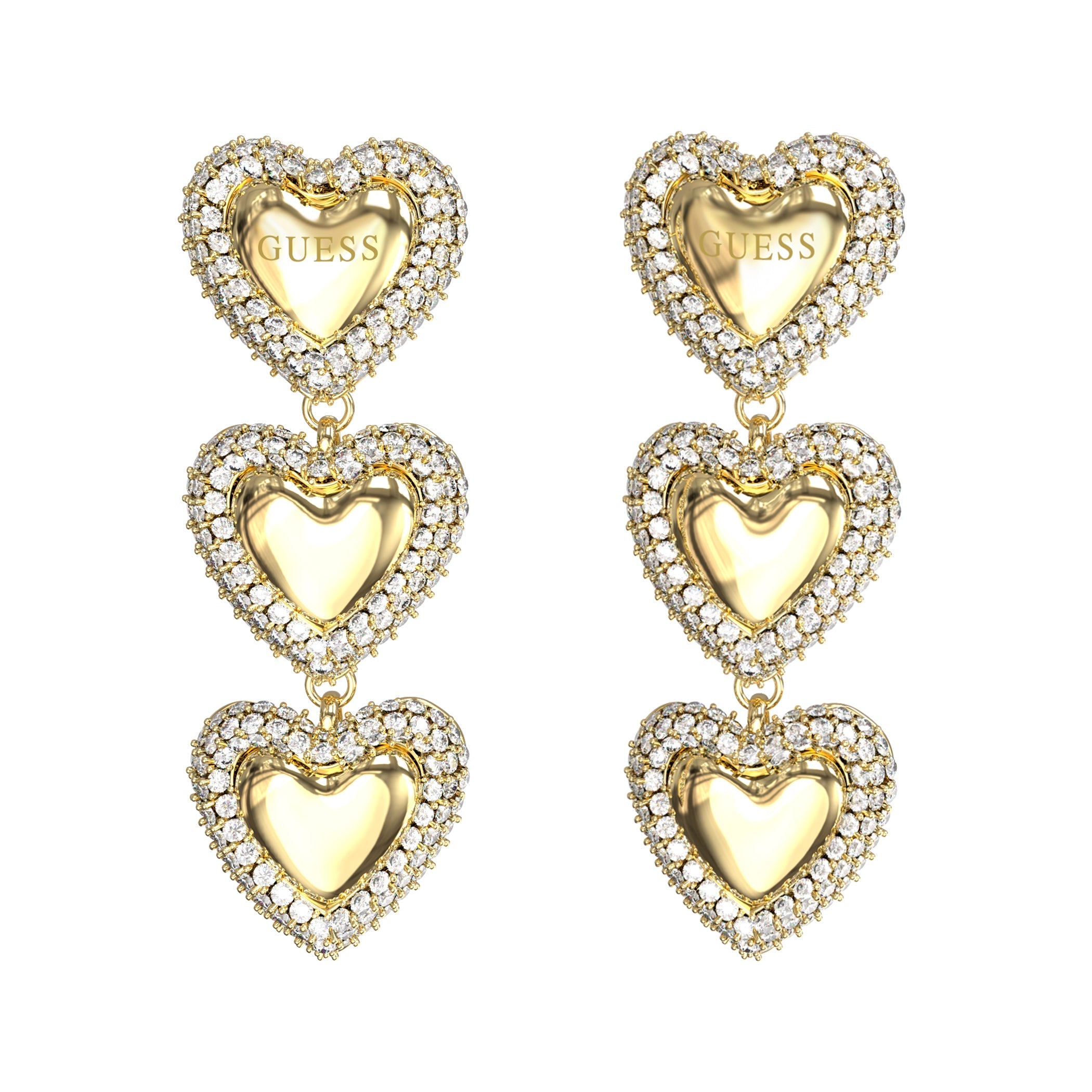 GUESS Goudkleurige Oorbellen JUBE06011JWYGT-U