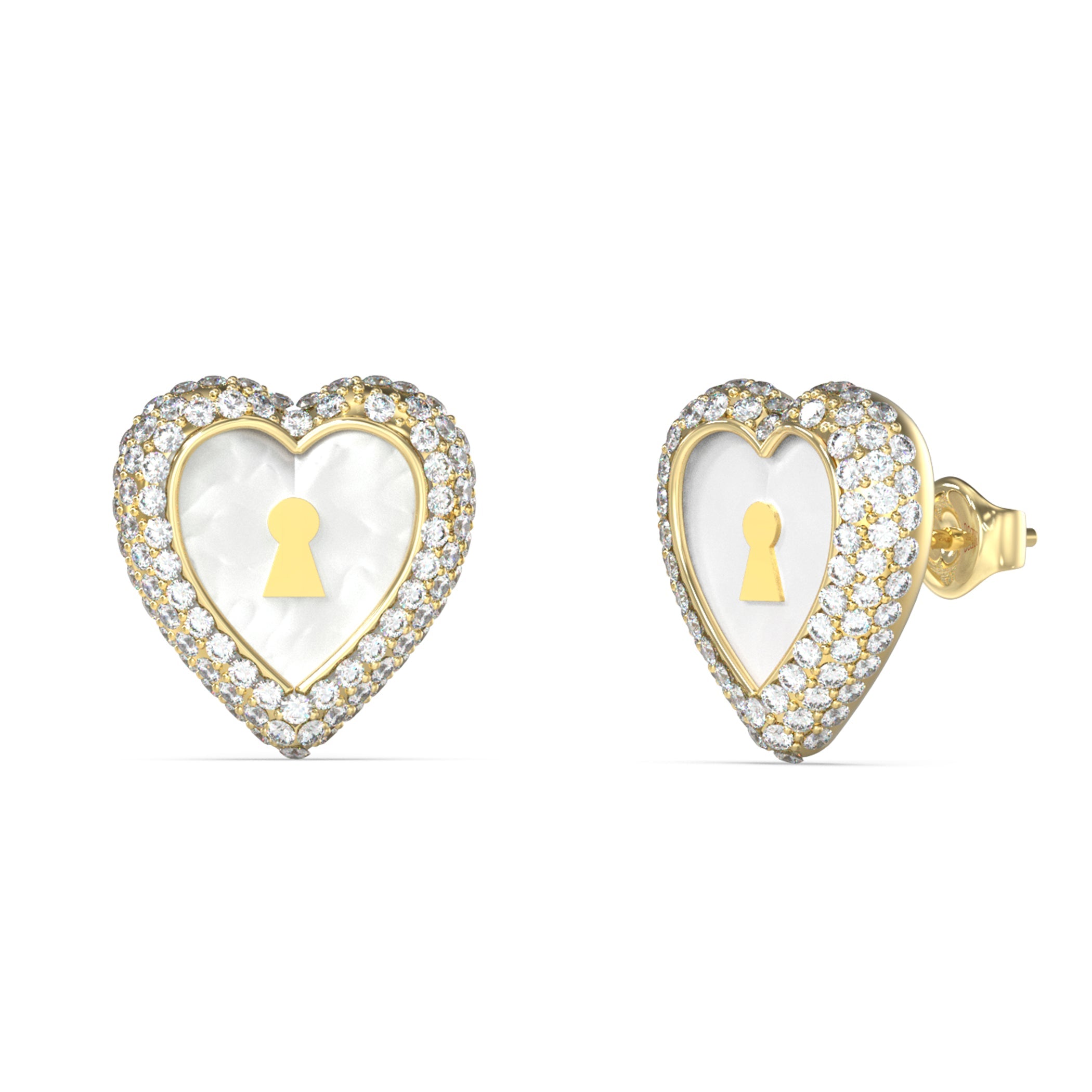 GUESS Goudkleurige Oorbellen JUBE06065JWYGT-U