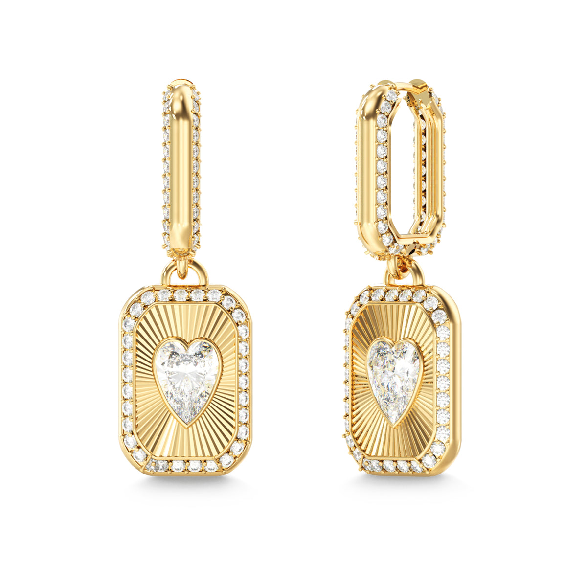 GUESS goudkleurige oorbellen JUBE06354JWYGT-U
