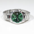 Casio Timeless Zilverkleurig Horloge met Groene Wijzerplaat MTP-1302PD-3AVEF