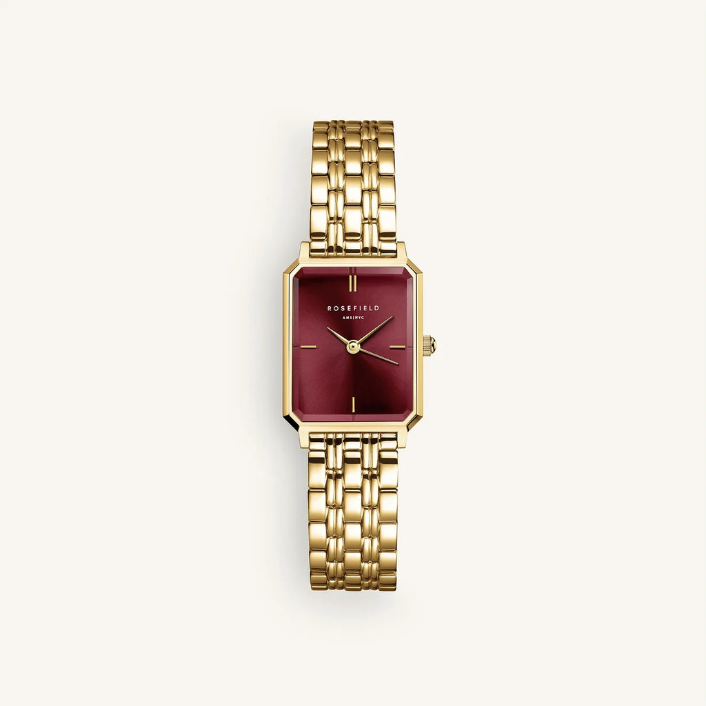 Octagon XS Burgundy Sunray Steel Gold