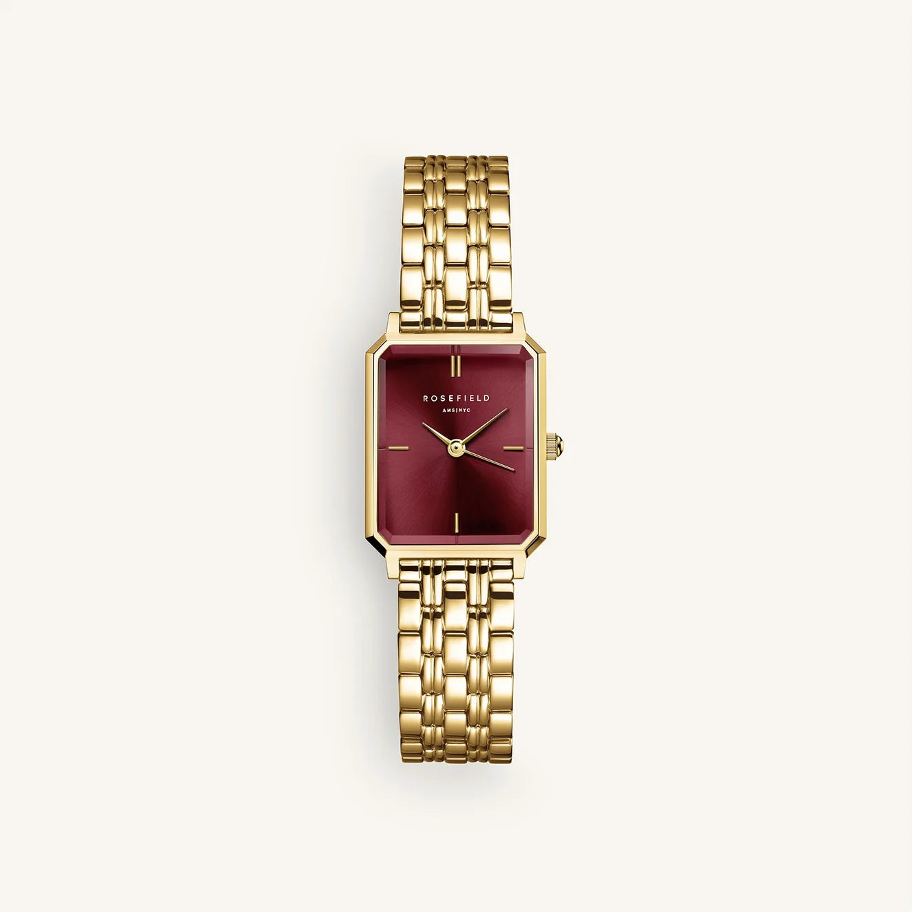 Octagon XS Burgundy Sunray Steel Gold