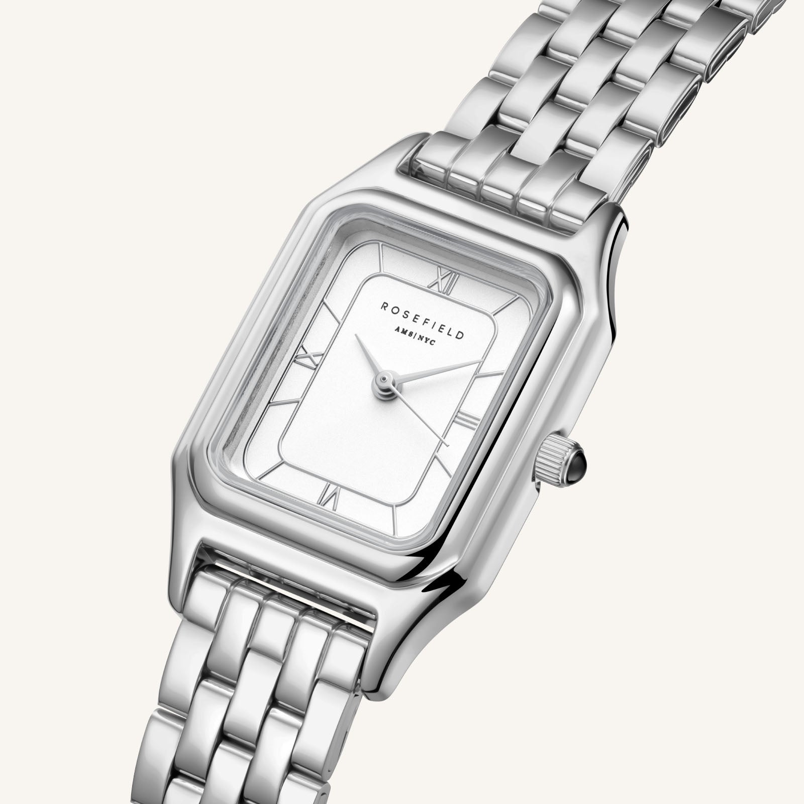 Rosefield Ivy Zilverkleurig Dames Horloge OCWSSS-OC02 M02