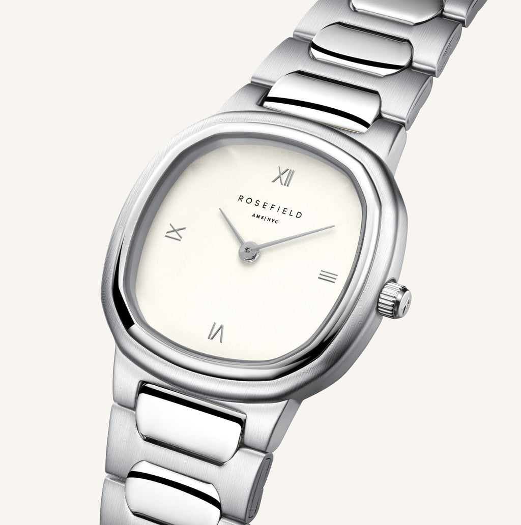 Rosefield Gaia Zilverkleurig Dames Horloge ORCSSS-OR02 M02