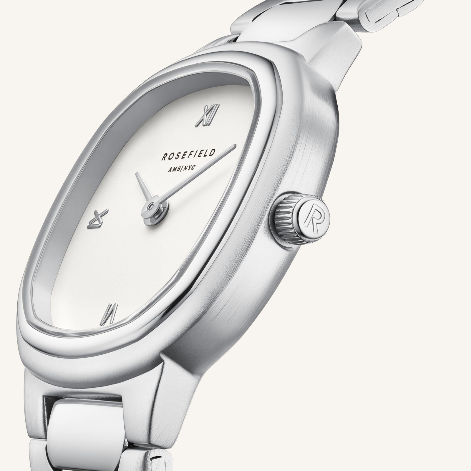Rosefield Gaia XS Zilverkleurig Dames Horloge ORCSSS-OR05 M06