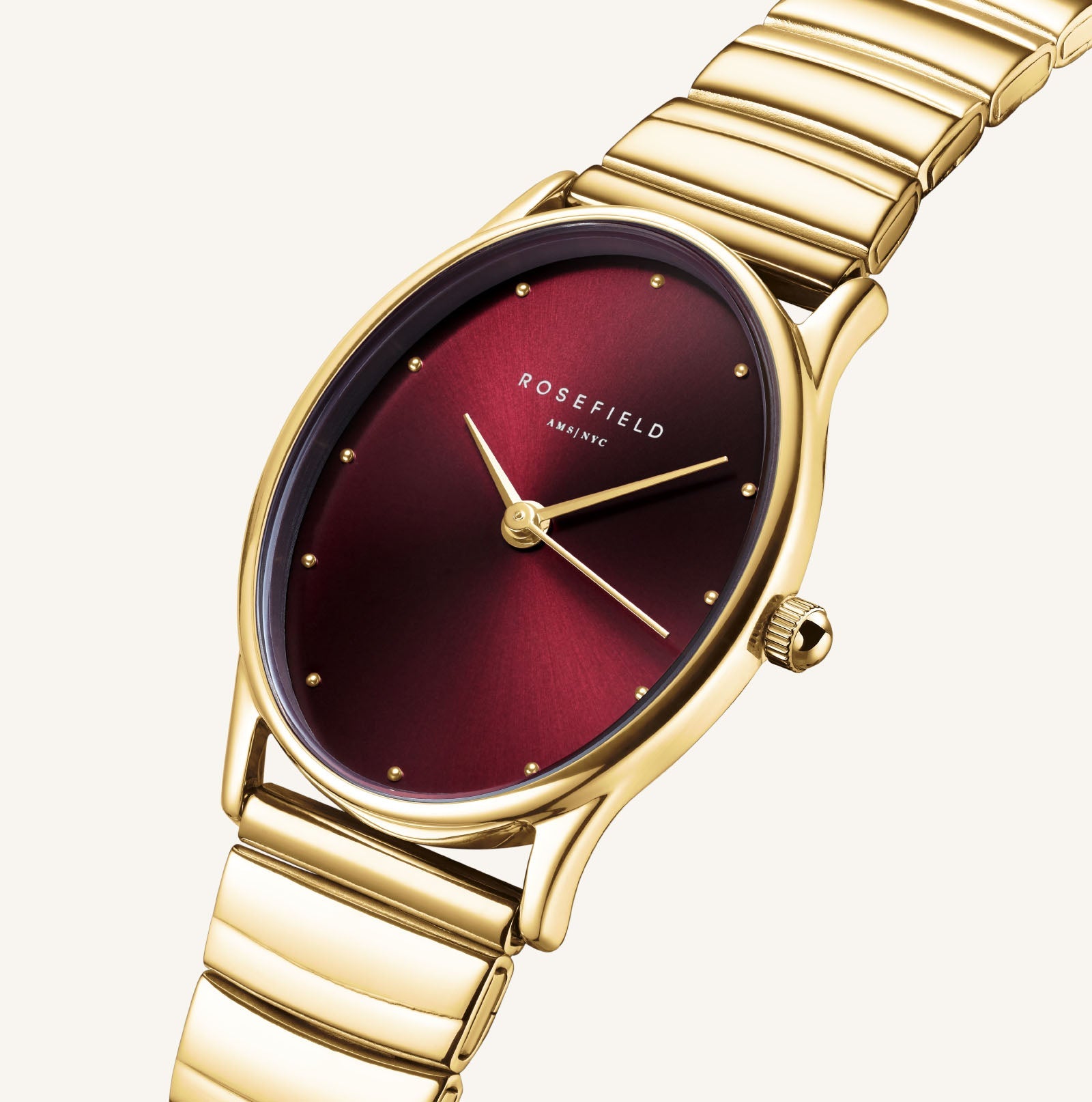 Rosefield Oval horloge OVGSG-OV15 M02