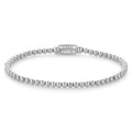 Rebel & Rose Silver Shine armband 3 mm - zilverkleurig