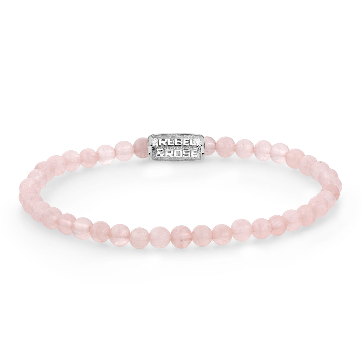 Rebel & Rose Pink Rose armband 4 mm - roze