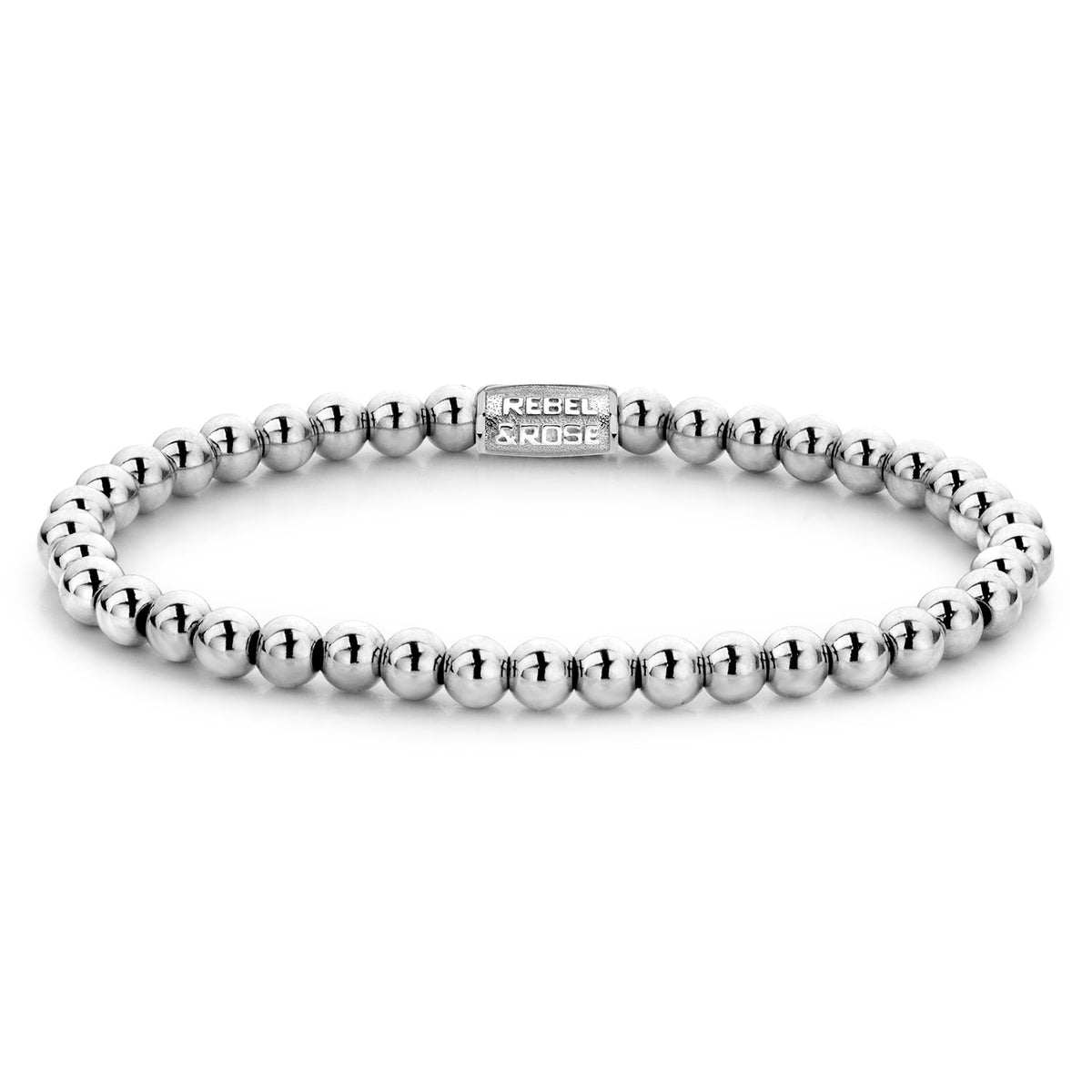 Rebel & Rose Silver Shine armband 4 mm - zilverkleurig