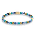Rebel & Rose Winter Blues gold-coloured armband 4 mm - multicolor