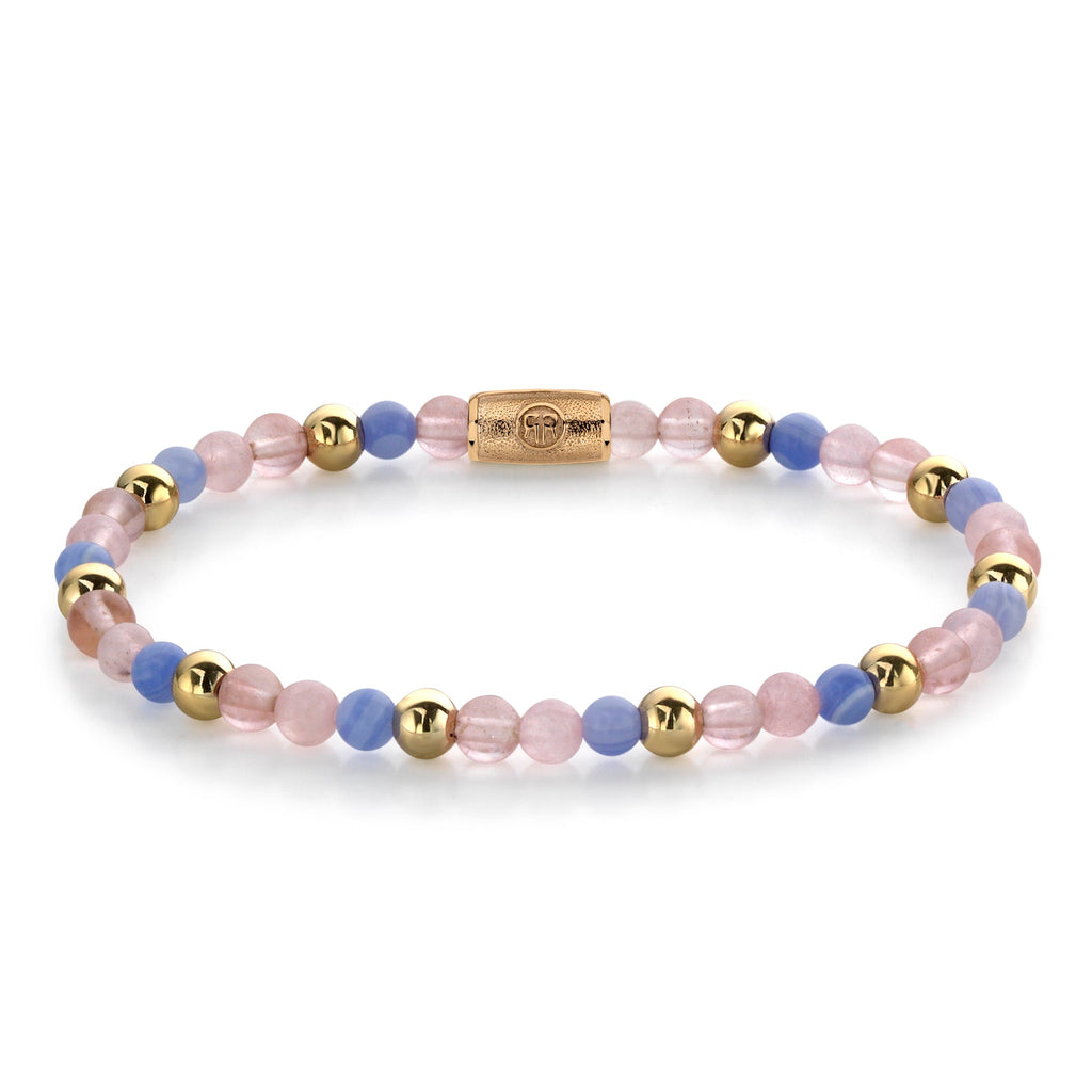Rebel & Rose Blue Gold kralenarmband