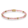 Rebel & Rose Cherry Rose gold-coloured armband 4 mm - goudkleurig en roze